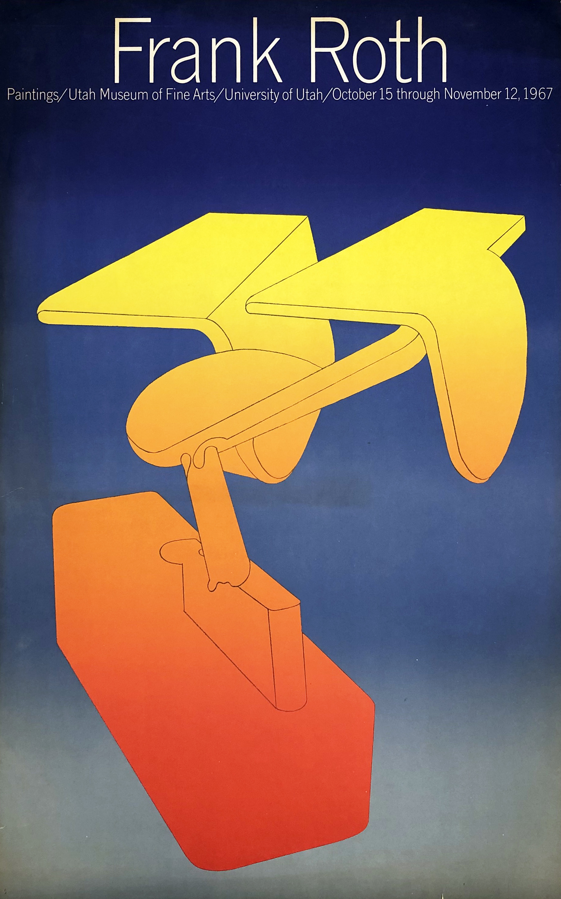 exhibition poster for Frank Roth